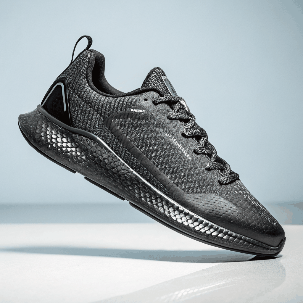 Carbon Shadow Slip‑On Sneaker